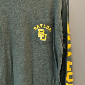 Comfort Colors Green Baylor Long Sleeve Shirt Size Large